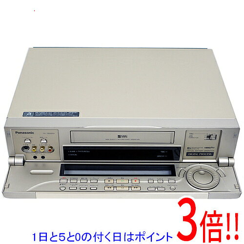 【1日と5.0のつく日、18日はポイント3倍！】【中古】Panasonic S-VHS ビデオデッキ NV-SB800W