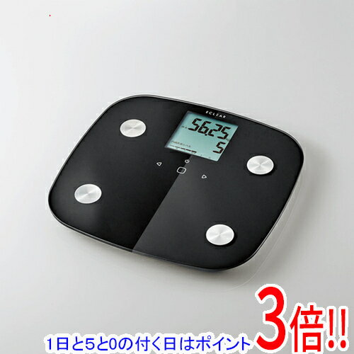 【延長保証対応!!】ELECOM 体組成計 エクリア HCS-FS01XBK ブラック