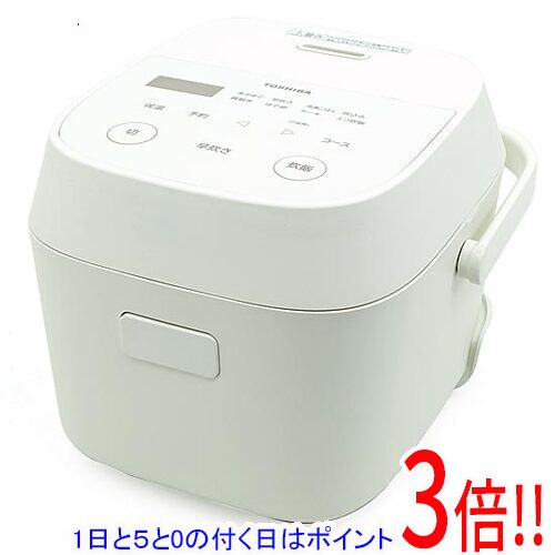 【延長保証対応!!】【1日と5.0のつく日、18日はポイント3倍！】TOSHIBA マイコン炊飯器 3合炊き RC-5AMX(W) ホワイト