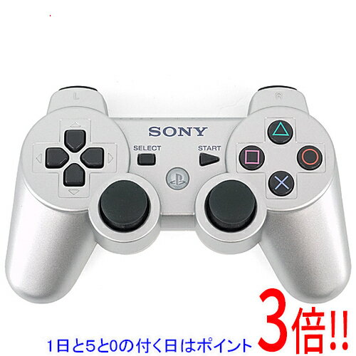 【1日と5.0のつく日、18日はポイント3倍！】【中古】SONY ワイヤレスコントローラ DUALSHOCK3 CECHZC2JSS サテン・シルバー 本体のみ