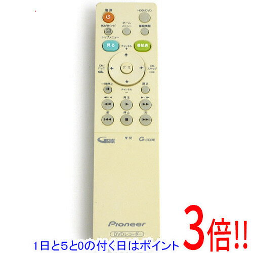 Rakuten - 【1日と5.0のつく日、18日はポイント3倍！】【中古】Pioneer DVDレコーダーリモコン VXX3100 本体いたみ