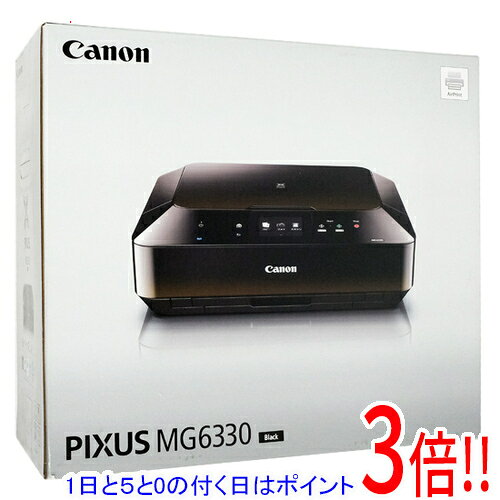 商品名【延長保証対応!!】【新品訳あり(箱きず・やぶれ)】 Canon インクジェット複合機 PIXUS MG6330BK商品状態新品の商品です。外箱に激しい破れや潰れ、汚れなどのダメージがあります。（訳あり理由）※外箱のダメージのみで、商品自体には影響ございません。型番PIXUS MG6330 [ブラック]仕様タイプ：インクジェット最大用紙サイズ：A4解像度：9600x2400 dpiインク形状：独立インク色数：6 色印刷速度(カラー)：10 枚/分印刷速度(モノクロ)：15 枚/分最大給紙枚数（普通紙）：125 枚最大給紙枚数（ハガキ）：40 枚機能：コピー/スキャナその他機能：ダイレクト印刷/ネットワーク印刷/両面印刷/フチなし印刷/レーベル印刷/カードリーダー/PictBridge接続インターフェイス：USB/USB2.0/LAN/無線LAN幅x高さx奥行き：466x148x369 mm重さ：8.4 kgその他※掲載画像は代表画像です。実際の商品と細部が異なる場合がございますので、商品状態につきましては表記の内容をご確認ください。※返品についてはこちらをご覧ください。■延長保証について詳しくは下記をご覧ください。・延長保証（自然故障プラン）のご案内はコチラ・延長保証（物損付きプラン）のご案内はコチラ　