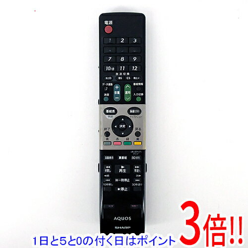 乐天商城 - 【1日と5.0のつく日、18日はポイント3倍！】【中古】SHARP テレビリモコン GA738WJSA 本体いたみ 訳あり