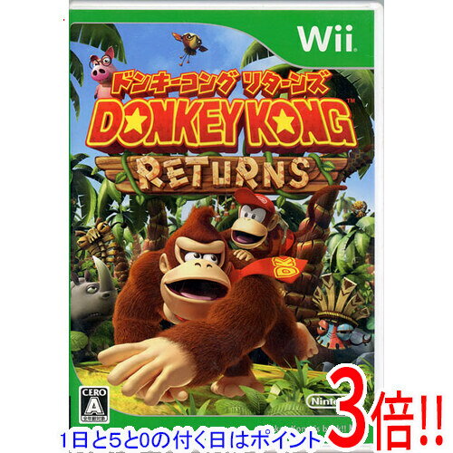 [1일과 5.0이 붙는 날, 18일은 포인트 3배!][중고] 동키콩 리턴즈 Wii 디스크 상처