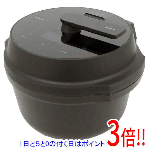 商品名【新品訳あり】 Panasonic 自動調理鍋 オートクッカー ビストロ NF-AC1000-K ブラック 梱包材なし商品状態新品未使用品です。開封のみ行われております。（訳あり理由）※梱包材が欠品しております。あらかじめご了承ください。型番 NF-AC1000-K [ブラック]仕様[基本仕様]容量：2.4 L内鍋取り外し：○最大保温時間：12時間最大予約時間：15時間[調理機能]無水調理：○スロー調理機能：○かきまぜ機能：○蒸し調理：○炊飯機能：○[操作機能]スマートフォンアプリ対応：○内蔵レシピ数：本体搭載自動メニュー25メニュー(アプリで追加・入替可能)[電源]電源：交流100V 50-60Hz電源コード：1m消費電力：1290W[サイズ・重量]幅x高さx奥行：333x260x336 mm重量：8.2 kgその他※掲載画像は代表画像です。実際の商品と細部が異なる場合がございますので、商品状態につきましては表記の内容をご確認ください。※返品についてはこちらをご覧ください。　