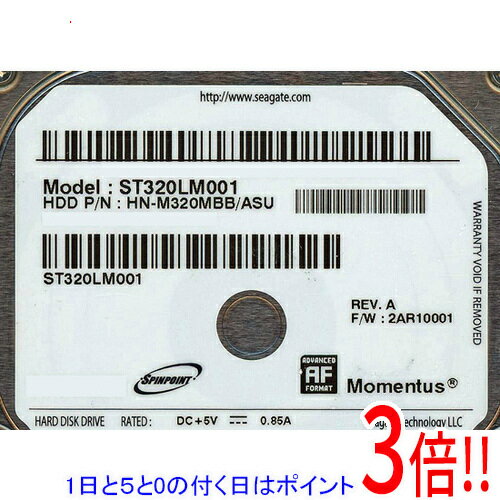 乐天商城 - 【1日と5.0のつく日、18日はポイント3倍！】SEAGATE ノート用HDD 2.5inch ST320LM001 320GB 9.5mm