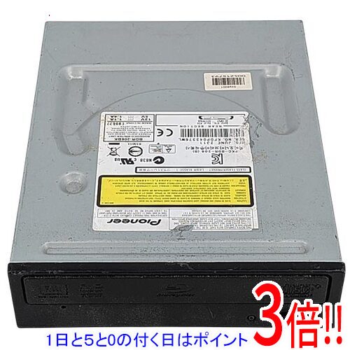 商品名【中古】PIONEER 内蔵型ブルーレイドライブ BDR-206BK 本体いたみ商品状態動作確認済みの中古品です。※中古品のため、使用感や傷、汚れ等がございます。※本体に割れ・キズ・汚れなどの傷みが見られます。型番BDR-206BK仕様インターフェース：SATA主な書込速度：BD-R 12x / BD-R DL 12x / BD-R(LTH) 6x / BD-RE 2x / BD-RE DL 2x主な読込速度：BD-ROM 8x / DVD-ROM 16x / CD-ROM 40x付属品※付属品なし。本体のみとなります。ご確認後、ご検討お願い致します。その他※掲載画像は代表画像です。実際の商品と細部が異なる場合がございますので、商品状態につきましては表記の内容をご確認ください。※返品についてはこちらをご覧ください。　