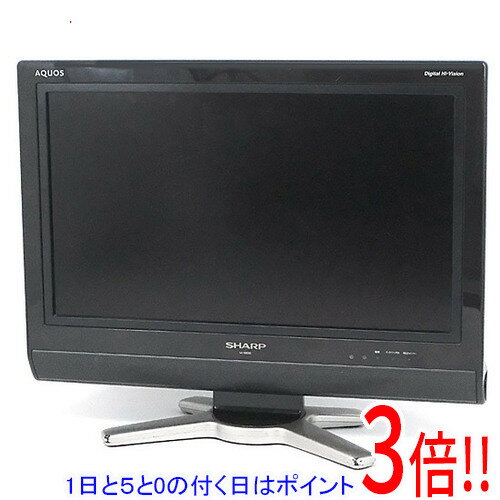 【1日と5.0のつく日、18日はポイント3倍！】【中古】SHARP 20V型 液晶テレビ AQUOS LC-20D30-B ブラック リモコンなし 本体いたみ