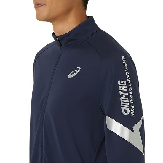 【1日と5.0のつく日、18日はポイント3倍！】asics アシックス Mサイズ A-I-Mドライストレッチニットジャケット 2031E540 ミッドナイト 3