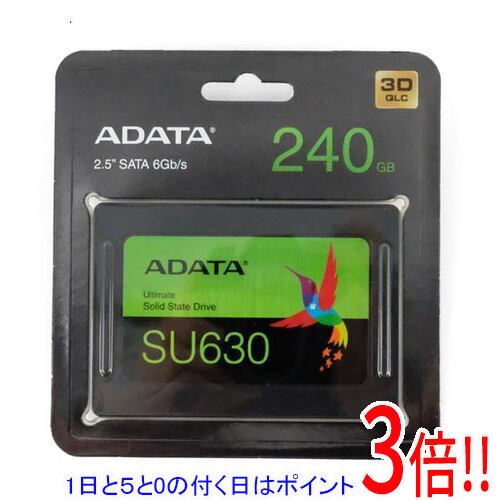 【1日と5.0のつく日、18日はポイント3倍！】A-DATA製 SSD Ultimate SU630 ASU630SS-240GQ-R 240GB