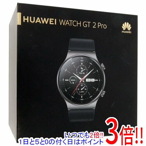 ファーウェイ スマートウォッチ メンズ 【いつでも2倍！1日と5．0のつく日は3倍！18日も3倍！】Huawei HUAWEI WATCH GT 2 Pro Night Black VID-B19