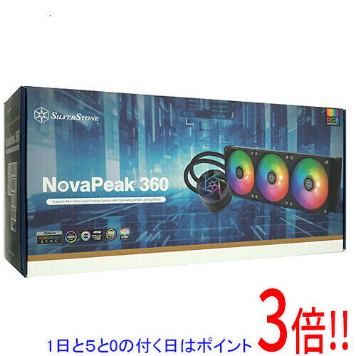 【1日と5.0のつく日、18日はポイント3倍！】SILVERSTONE製 CPUクーラー NovaPeak SST-NP360-ARGB
