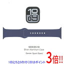 【いつでも2倍!5.0のつく日、18日は3倍!】Apple Watch Series 10 GPS+Cellularモデル 46mm MWY03J/A シルバー・デニムスポーツバンド S/M(2)
