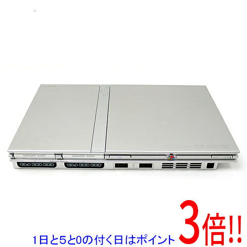 【1日と5.0のつく日、18日はポイント3倍！】【中古】SONY プレイステーション2 サテン・シルバー SCPH-79000 SS 本体…