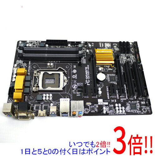 【1日と5.0のつく日、18日はポイント3倍！】【中古】GIGABYTE マザーボード GA-H97-HD3 Rev.1.0
