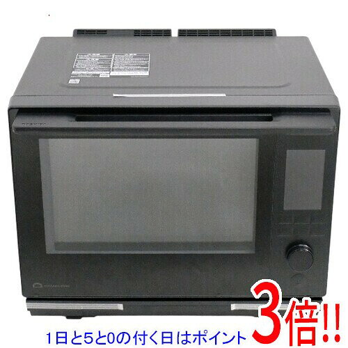 商品名【延長保証対応!!】【新品(開封のみ)】 TOSHIBA 過熱水蒸気オーブンレンジ 石窯ドーム ER-D3000C(K) ブラック商品状態新品未使用品です。開封のみ行われております。型番石窯ドーム ER-D3000C(K) [ブラック]仕様[基本仕様]タイプ スチームオーブンレンジ庫内容量 30 L使用人数 4 人庫内構造 庫内フラットドア開閉方向 縦開き最大レンジ出力 1000 W2品同時あたため ○ピッタリ設置 左右背面センサー ワイド赤外線センサー(8眼)、温度センサー電源(周波数) 50/60Hz対応(ヘルツフリー)付属品 遠赤包み焼き角皿(とれちゃうコート)2枚/(給水カセット・水受けは本体に装着済み)[操作・お手入れ機能]自動メニュー数 122レシピ数 201自動お手入れ ○脱臭 ○[オーブン・グリル機能]加熱方式 熱風コンベクション式(2段調理)グリル 大火力石窯ドームグリルオーブン最高温度 300 度オーブン最低温度 100 度トースト ○2段オーブン ○発酵(パン機能) ○[スチーム機能]過熱水蒸気 ○ノンフライ機能 ○スチーム タンク式[省エネ性能]待機時消費電力ゼロ ○[サイズ・質量]サイズ 幅498x高さ399x奥行399(ハンドル含む446)mm質量 22 kg庫内寸法 幅394x高さ232x奥行314mm[カラー]カラー ブラックその他※掲載画像は代表画像です。実際の商品と細部が異なる場合がございますので、商品状態につきましては表記の内容をご確認ください。※返品についてはこちらをご覧ください。■延長保証について詳しくは下記をご覧ください。・延長保証（自然故障プラン）のご案内はコチラ・延長保証（物損付きプラン）のご案内はコチラ　