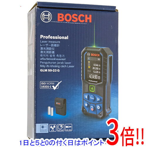 【1日と5.0のつく日、18日はポイント3倍！】【新品(開封のみ・箱きず・やぶれ)】 BOSCH グリーンレーザー距離計 GLM50-23G