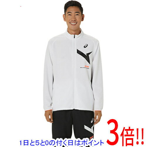 【1日と5.0のつく日、18日はポイント3倍！】asics アシックス Lサイズ A-I-Mドライクロスジャケット 2031E535 ブリリアントホワイト