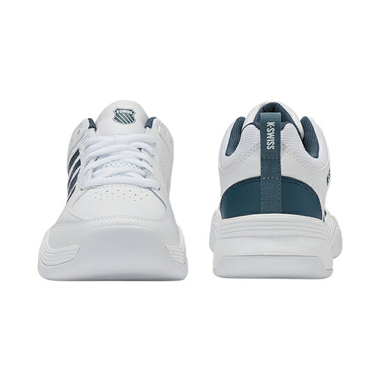 エクセラーの【1日と5.0のつく日、18日はポイント3倍！】DUNLOP ダンロップ 28.5cm テニスシューズ COURT EXPRESS 2 CARPET MEN KS09488163WG ホワイト×グリーン｜アングル3