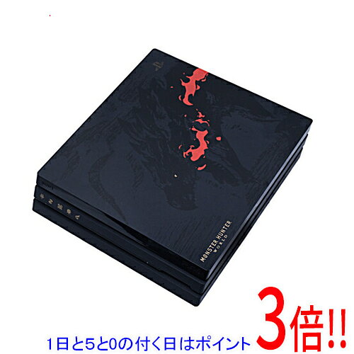【1日と5.0のつく日、18日はポイント3倍！】【中古】SONY プレイステーション4 Pro 1TB MONSTER HUNTER： WORLD LIOLAEUS EDITION CUHJ-10020 コントローラーなし