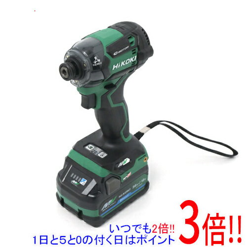 【いつでも2倍！1日と5．0のつく日は3倍！18日も3倍！】HiKOKI コードレスインパクトドライバ WH36DC (2XPSZ) アグレッシブグリーン