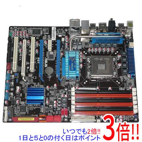 【いつでも2倍！1日と5．0のつく日は3倍！18日も3倍！】【中古】ASUS製ATXマザーボード P6T LGA1366対応 訳あり