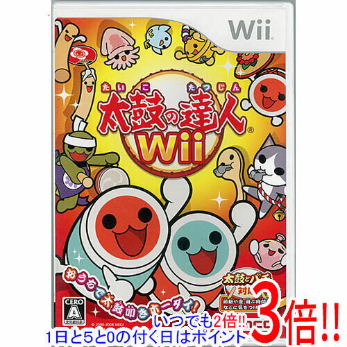 【いつでも2倍！1日と5．0のつく日は3倍！18日も3倍！】【中古】太鼓の達人Wii ソフト単品版 Wii 説明書なし・ディスク傷