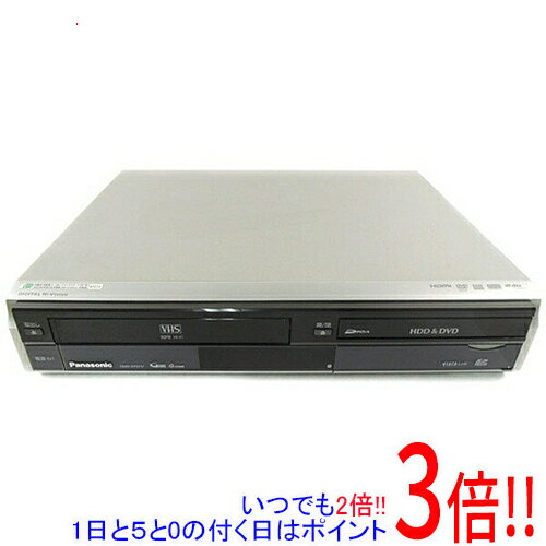 【いつでも2倍！1日と5．0のつく日は3倍！18日も3倍！】【中古】Panasonic HDD内蔵VHS一体型DVDレコーダー DMR-XP21V-S リモコンなし