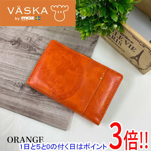 Rakuten - 【1日と5.0のつく日、18日はポイント3倍！】【新品(開封のみ)】 VASKA by moz カリオン L字ファスナー札入れ VS-0132 オレンジ