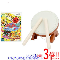 【いつでも2倍！1日と5．0のつく日は3倍！18日も3倍！】【中古】太鼓の達人Wii みんなでパーティ 3代目!太鼓とバチ同梱 外箱なし