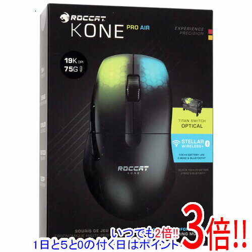 ROCCAT ゲーミングマウス Kone Pro Air ROC-11-410-01 Ash Black
