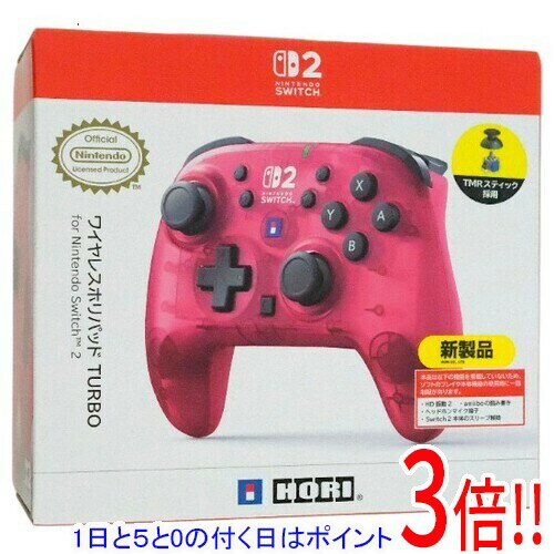 商品名HORI ワイヤレスホリパッド TURBO for Nintendo Switch 2 NSX-134 ルビーマゼンタ商品状態新品の商品です。型番NSX-134 [ルビーマゼンタ]仕様[スペック]対応機種 Nintendo Switch/Nintendo Switch Lite/Nintendo Switch(有機ELモデル)/Nintendo Switch 2タイプ ゲームパッドその他※掲載画像は代表画像です。実際の商品と細部が異なる場合がございますので、商品状態につきましては表記の内容をご確認ください。※返品についてはこちらをご覧ください。　