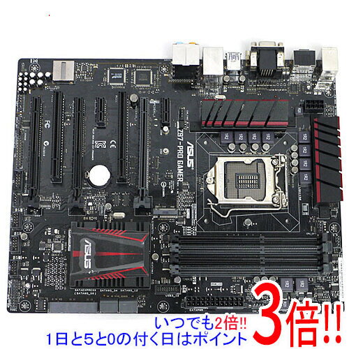 【いつでも2倍！1日と5．0のつく日は3倍！18日も3倍！】【中古】ASUS製 ATXマザーボード Z97-PRO GAMER LGA1150