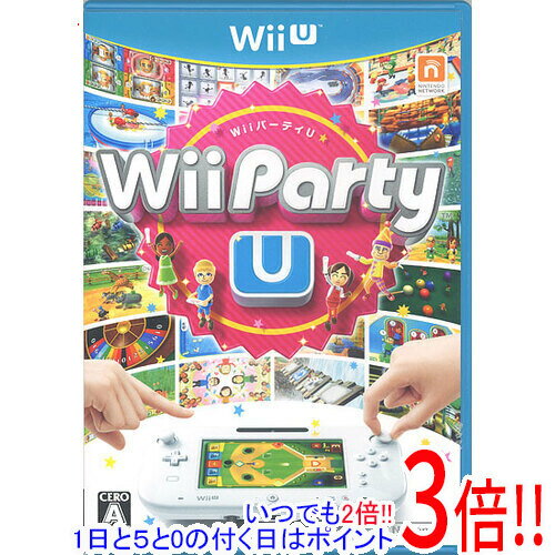 【いつでも2倍！1日と5．0のつく日は3倍！18日も3倍！】【中古】Wii Party U Wii U ディスク傷・水平スタンドなし