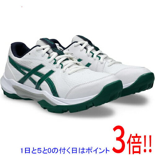 ASICS - 【1日と5.0のつく日、18日はポイント3倍！】asics アシックス 24.0cm ハンドボールシューズ GEL-PEAKE 3 1113A057 ホワイト/ジャスパー グリーン