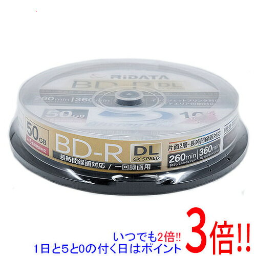 【いつでも2倍！1日と5．0のつく日は3倍！18日も3倍！】RiTEK ブルーレイディスク RIDATA BD-R260PW 6X.10SP A BD-R DL 6倍速 10枚組