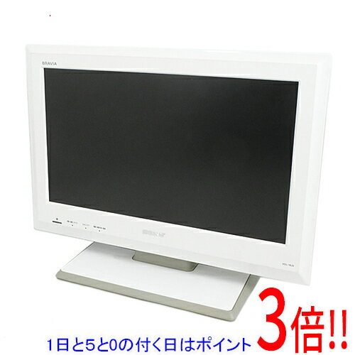 【1日と5.0のつく日、18日はポイント3倍！】【中古】SONY 19V型 LED液晶テレビ BRAVIA KDL-19J5(W) セラミックホワイト リモコンなし