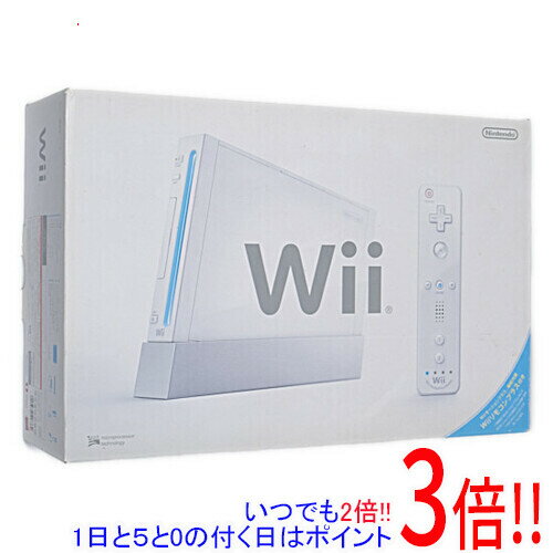 商品名任天堂 Wii [ウィー] Wiiリモコンプラス商品状態 新品 商品説明 だれでも遊べる直感操作 Wii リモコンは、片手でテレビ画面に向けるだけのカンタン操作。さらに振ったり、ひねったり、指したりと、直感的にプレイすることができるので、ニンテンドーDSのタッチスクリーンと同様に、年齢・性別・ゲーム経験の有無を問わず、誰もが自由自在に操作できます。そして、これまでに見たこともない新しいプレイスタイルは、隣にいる人を"プレイの輪"の中へ誘い込みます。商品名 任天堂■Wii [ウィー] Wiiリモコンプラス■新品 カラー シロ 型番 Wii [ウィー] (Wiiリモコンプラス) 基本仕様 入力端子 ・USB2.0 × 2 ・SDカードスロット ×1 ・ゲームキューブコントローラポート ×4 ・ゲームキューブメモリカードスロット ×2 ・AVマルチ出力端子 ×1（新AVケーブル採用） ・センサーバー接続端子 ×1 通信機能 ・無線LAN（IEEE802.11b/g準拠）またはLANアダプタ（オプション）によるインターネット接続 ・任天堂独自プロトコル方式によるニンテンドーDSとの無線通信 セット内容 ・Wii本体　×1 ・Wiiリモコンプラス　×1（ストラップ、Wiiリモコンジャケット付き） ・ヌンチャク（拡張コントローラ）　×1 ・Wii専用ACアダプタ　×1 ・Wii専用AVケーブル　×1 ・Wii本体専用スタンド　×1 ・Wii本体専用スタンド補助プレート　×1 ・Wii専用センサーバー　×1 ・Wii専用センサーバースタンド　×1 ・単三乾電池　×2（動作確認用） その他の機能 ・アプリケーション、データ等の保存領域として512MBの内部フラッシュメモリ搭載 ・オペラブラウザ（オプション） ・バーチャルコンソールのゲームやブラウザなどフラッシュメモリ内のアプリケーションを高速に起動 サイズ 幅x高さx奥行 44×157×215.4 mm(突起物含まず)備考※「クラブニンテンドー」サービスの終了に伴い、クラブニンテンドーポイント付与期限は2015年4月20日までとなります。 その他 ※商品の画像はイメージです。その他たくさんの魅力ある商品を出品しております。ぜひ、見て行ってください。※返品についてはこちらをご覧ください。　