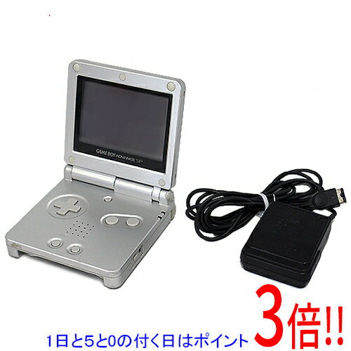 【いつでも2倍!5.0のつく日、18日は3倍!】【中古】任天堂 ゲームボーイアドバンスSP プラチナシルバー 液晶画面いたみ