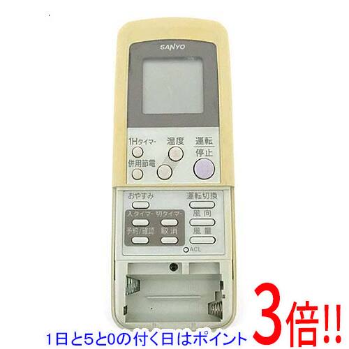 乐天商城 - 【1日と5.0のつく日、18日はポイント3倍！】【中古】SANYO製 エアコンリモコン RCS-NVR6A 前面カバーなし