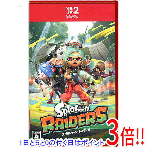 商品名スプラトゥーン レイダース Nintendo Switch 2商品状態新品です。※本商品は、製品の性質上、開封後の返品はお受けできませんのでご了承ください。仕様CERO 「A」全年齢対象プレイ人数TVモード 1人テーブルモード 1人携帯モード 1人その他人数 プレイ人数：1人/ローカル通信：2〜4人/インターネット通信：2〜4人Nintendo Switch 2 専用 ○amiibo対応 ○オンライン 対応その他※掲載画像は代表画像です。実際の商品と細部が異なる場合がございますので、商品状態につきましては表記の内容をご確認ください。※返品についてはこちらをご覧ください。※プロダクトコードなどのコード付き商品について 有効期限の記載がない商品は有効期限が終了している場合があります。 有効期限につきましては、メーカーにてご確認ください。　