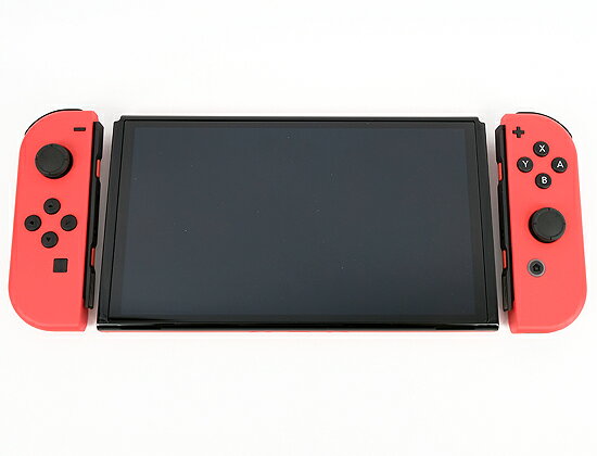 エクセラーの【1日と5.0のつく日、18日はポイント3倍！】【中古】任天堂 Nintendo Switch 有機ELモデル マリオレッド HEG-S-RAAAA ドックカバーなし 元箱あり｜アングル2