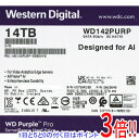 【いつでも2倍!5.0のつく日、18日は3倍!】Western Digital製HDD WD142PURP 14TB SATA600 7200