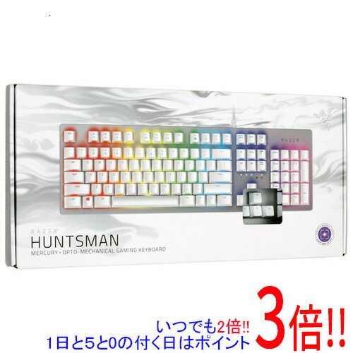 Razer ゲーミングキーボード US配列 Huntsman Mercury Edition RZ03-02521900-R3M1 Mercury White 元箱あり