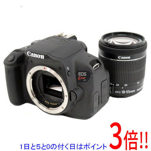 【中古】Canon製 EOS Kiss X7i EF-S18-55 IS STM レンズキット 元箱あり