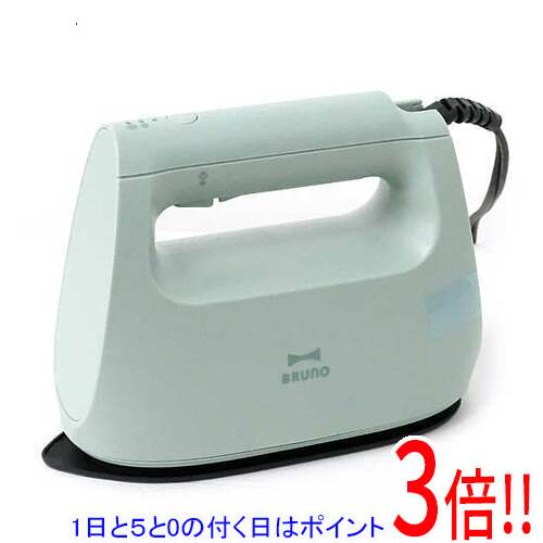 商品名BRUNO 2WAY衣類スチーマー BOE152-GR グリーン商品状態新品の商品です。型番BOE152-GR [グリーン]仕様[基本仕様]タイプ 衣類スチーマーハンガーアイロン(ハンガーショット) ○オートオフ ○プレス機能 あり立ち上がり時間 約15秒かけ面温度調節 Low：約100度/Mid：約140度/Hi：約160度消費電力 1000W(定格消費電力)[スチーム機能]水タンク容量 100 mlスチーム量 約10g/分(ノーマル)、約23g/分(パワフル)スチーム持続時間 最長約10分カセット式給水タンク ○脱臭 ○除菌 ○[コード]コードタイプ コード有りコード長さ 3 m[サイズ・重量]外形寸法/本体寸法 本体：幅185×高さ140×奥行80mm/スタンド使用時：幅200×高さ155×奥行90mm重量 0.84 kgその他※掲載画像は代表画像です。実際の商品と細部が異なる場合がございますので、商品状態につきましては表記の内容をご確認ください。※返品についてはこちらをご覧ください。　