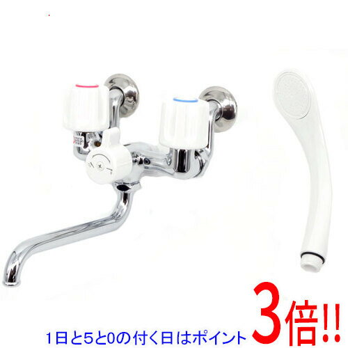 【1日と5.0のつく日、18日はポイント3倍！】【新品訳あり(箱きず・やぶれ)】 三栄水栓 ツーバルブシャワー混合栓 SK11-W-13