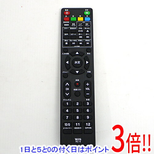Air Conditioners - 【1日と5.0のつく日、18日はポイント3倍！】【中古】WIS テレビ用リモコン RC-6