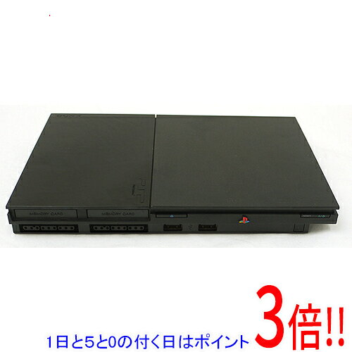 【1日と5.0のつく日、18日はポイント3倍！】【中古】SONY プレイステーション2 ブラック SCPH-90000CB ワケあり