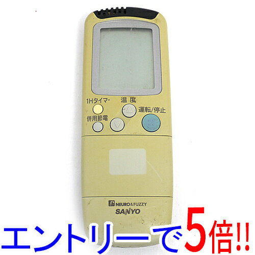 【1日と5.0のつく日、18日はポイント3倍！】【中古】SANYO製 エアコンリモコン RCS-VS6A 電池カバーなし